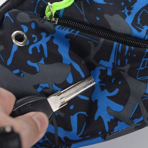 AIBEARTY Kids Fanny Pack Boys Small Camouflage Waist Pack Belt Waist Bag Pack Pouch with Adjustable Strap for Children Sport Running, Camping, Trip - color: X Blue