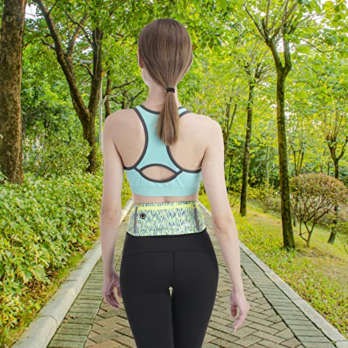 USHAKE Slim Running Belt, Bounce Free Fanny Pack Phone Holder - color: Green