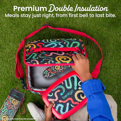 Bentgo Kids Prints Double-Insulated Reusable Lunch Bag - color: Sssnakes