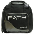 Pyramid Path Plus One Spare Tote Bowling Bag with Front Accessory Pocket - Holds One Bowling Ball and Small Accessories - color: Black/Silver