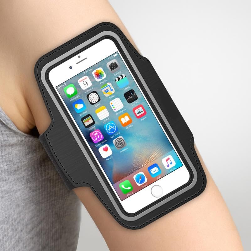 Running Armband Sports Gym Workout Compatible with T-Mobile REVVL 7 PRO/REVVL 7 5G, Case Cover Band Arm Strap Reflective