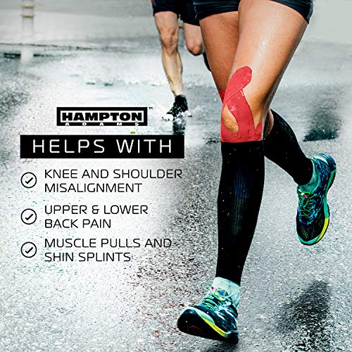 Hampton Adams Kinesiology Tape, Uncut Roll, Waterproof Muscle Support - color: Red, size: 2in x 135ft (1 Roll)