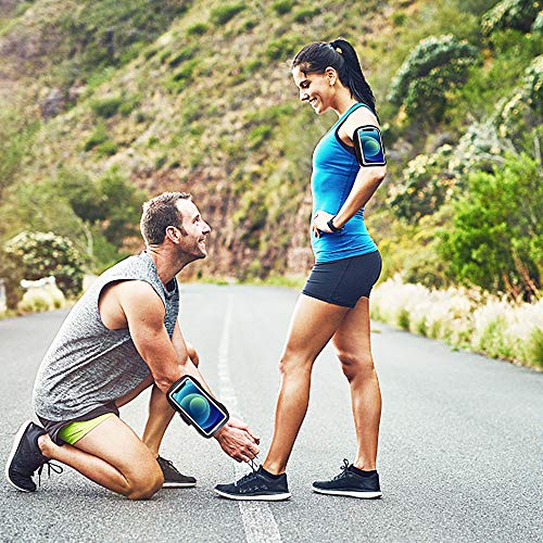 Armband for iPhone 13 Mini/12 Mini/11 Pro/iPhone X/XS,Sweatproof Running Exercise Gym Bag with Card Slot(Black)