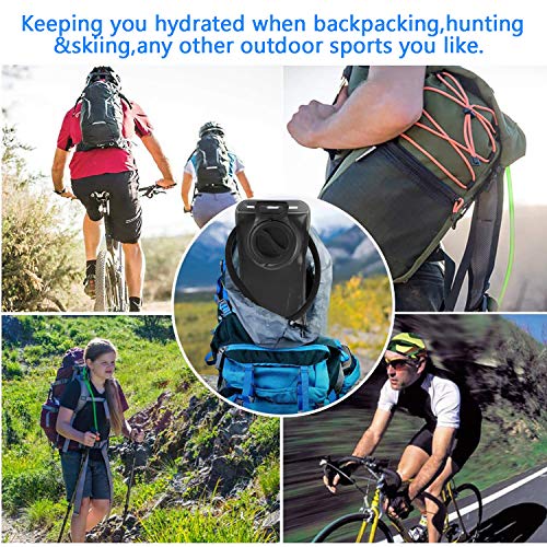 Hydration Bladder 1.5L-2L-3L,Leak Proof Water Reservoir with Insulated Sleeve, BPA Free Military Water Storage Bladder Bag Hydration Pack Replacement,Great for Bicycling Hiking Camping Hunting Running - color: 1.5L-Black