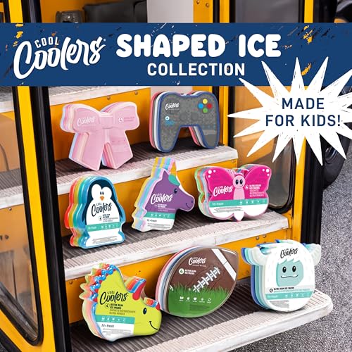 Fit & Fresh Cool Coolers Reusable Kids Lunch Box Ice Packs, 4pk - color: Game Pad (4 Pack), size: 4 Pack