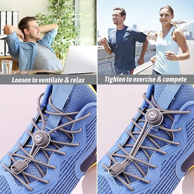 RJ-Sport Tieless Elastic Shoe Laces for Adults and Kids - color: Number 011 - Light Pink
