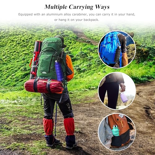 Nefeeko Collapsible Water Bottle, 27oz Reuseable BPA Free Silicone Foldable Portable Leak Proof Sports Water Bottle with Carabiner for Travel Gym Camping Hiking - color: Black-27oz