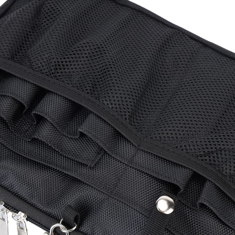 Nurse Utility Organizer Fanny Pack Hip Bag Waist Pack Pouch Case with Multi-Compartment and Tape Holder for Medical Scissors Care Kit Tool (Black) - color: Black