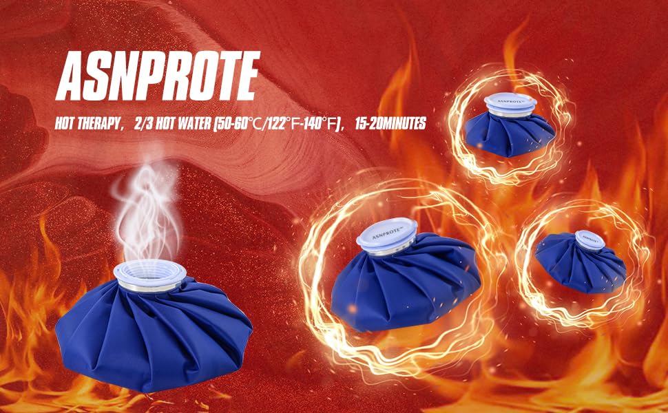 Ice Bags Ice Packs for Injuries,Reusable Ice Bags refillable Ice Pack Hot Water Bottle Hot Water Bag for Knee Head Hand Face Pain Relief,Hot Cold Compress,2Packs(9”&11”) - size: 9" & 11", style: Blue