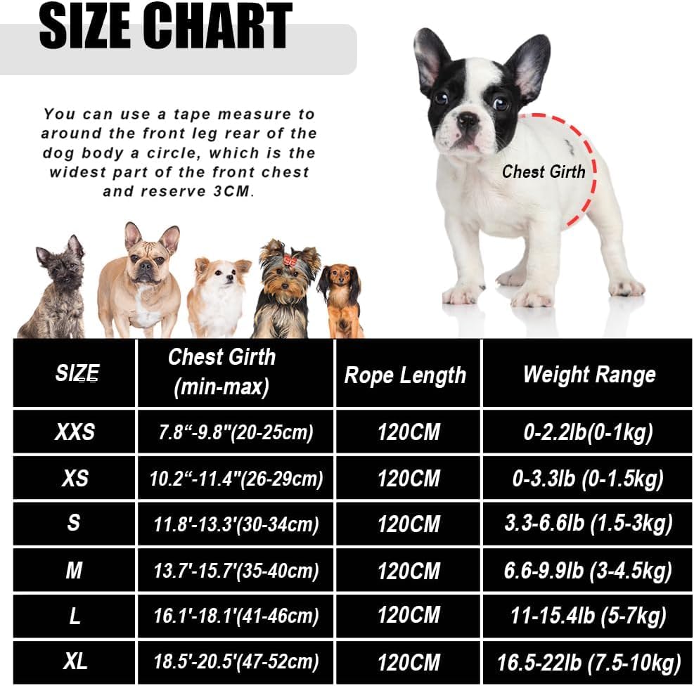 FEimaX Dog Harness and Leash Set for Walking, Soft Mesh Adjustable Easy Control Lightweight Cat Vest Harnesses with Reflective Strips, Escape Proof Small Dogs Cats Vests - color: Purple, size: XXS