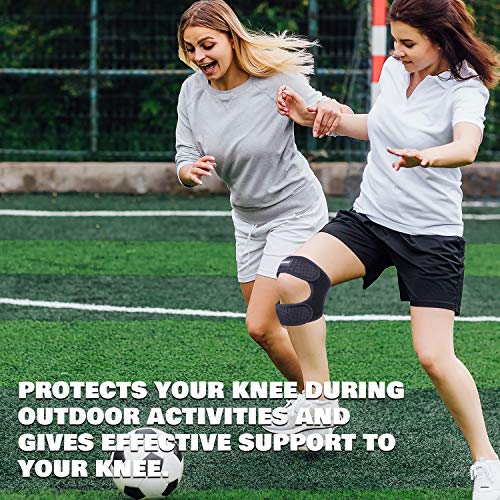 THX4COPPER Compression Dual Patella Knee Brace for Pain Relief,Adjustable Knee Strap Support for Running, Jumper, Gym Exercise, Arthritis, Tendonitis, Injury Recovery, Joint and Muscles. (XX-Large) - size: XX-Large