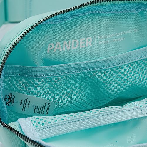 Pander Crossbody Belt Bag for Women and Men, Travel and Everyday Use - color: Pale Turquoise