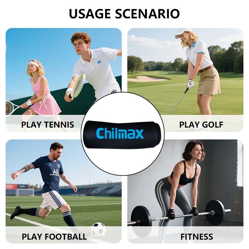 Elbow Ice Pack Wrap Compression Sleeve Pain Relief, Tennis Elbow & Golfers Arm Cold Hot Packs Brace,Reusable Gel Ice Sleeve for Knee Calf Ankle Thigh Injurie,Fits Left/Right (2XL-Large) - size: 2XL-Large