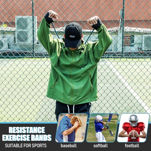 Zomiboo Baseball Bands Sports Resistance Exercise Bands - color: Blue, style: 30 Lbs