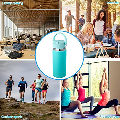 FLORAPELL Lid Compatible with Hydro Flask 12 16 18 20 32 40 OZ Wide Mouth, Flip Lid Replacement Lids with Flex Strap Handle, Leak-Proof Flask Cap for Hydro Flask Coffee Mug - color: Alpine