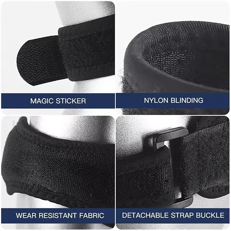 INOGIH 2 pcs Knee-Brace for Men Women Patella-Tendon-Knee-Support-Strap for Basketball, Running, Hiking, Volleyball, Tennis, Squats