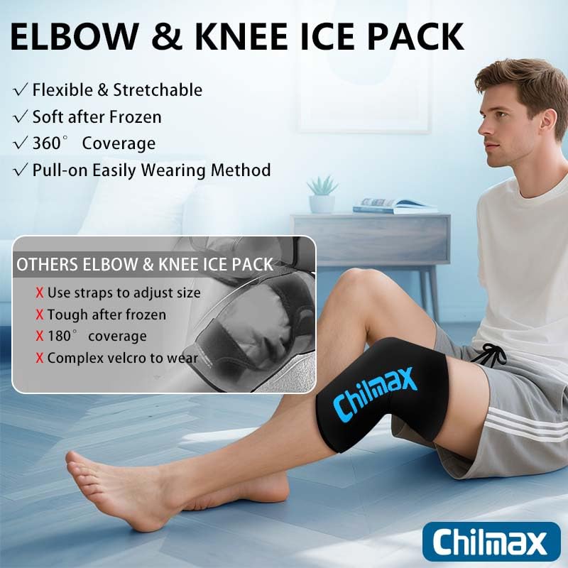 Elbow Ice Pack Wrap Compression Sleeve Pain Relief, Tennis Elbow & Golfers Arm Cold Hot Packs Brace,Reusable Gel Ice Sleeve for Knee Calf Ankle Thigh Injurie,Fits Left/Right (2XS-Small) - size: 2S-Small