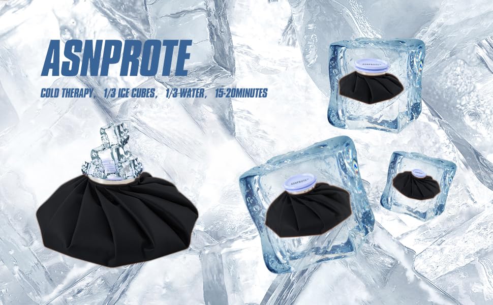Ice Bags Ice Packs for Injuries,Reusable Ice Bags refillable Ice Pack Hot Water Bottle Hot Water Bag for Knee Head Hand Face Pain Relief,Hot Cold Compress,2Packs(9”&11”) Black - size: 9" & 11", style: Black