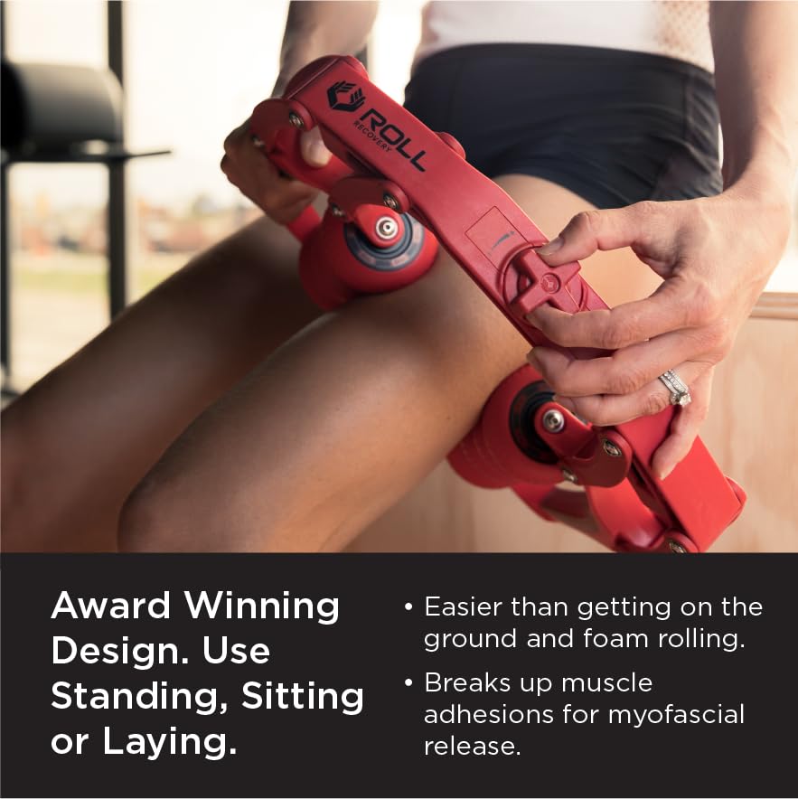 ROLL Recovery R8 Plus (Lava Red) - Deep Tissue Massage Roller - color: Lava Red