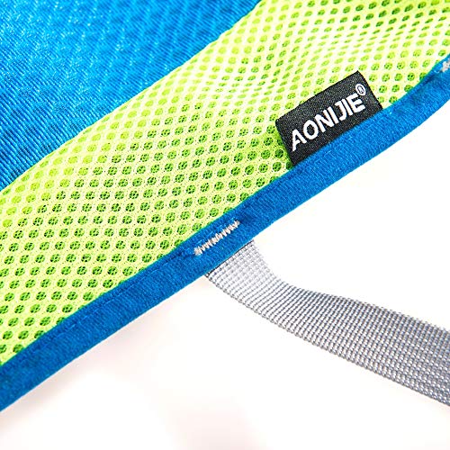 AONIJIE Running Vest Hydration Backpack 5L Unisex Trail Water Lightweight - color: Gray and No Water Bladder