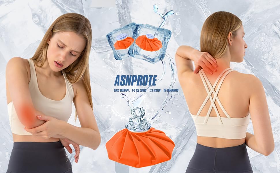 Ice Bags Ice Packs for Injuries,Reusable Ice Bags refillable Ice Pack Hot Water Bottle Hot Water Bag for Knee Head Hand Face Pain Relief,Hot Cold Compress,2Packs(9”&11”) Orange - size: 9" & 11", style: Orange