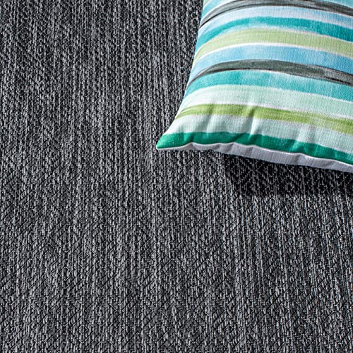 SAFAVIEH Courtyard Outdoor Runner Rug 2'3"x8', Black & Grey CY8520-53722 - color: Black/Grey, size: 2'3" x 8' (Runner)