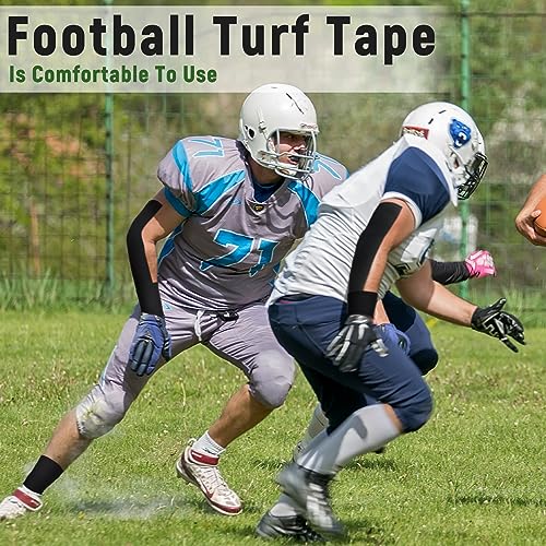 Jenaai 2 Roll Football Turf Tape 33ft Sport Turf Tape, Black - color: Black