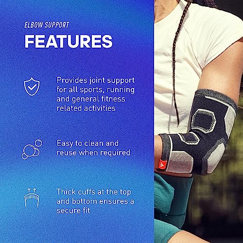 Adidas Knitted Support Sleeve, Ergonomic Compression Sleeve - size: Large, style: Elbow Support
