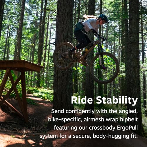 Osprey Savu Biking Waist Pack for Men & Women - Mountain Bike Fanny Pack with Bottle Pockets - Hydration Bag - color: Raven Black, style: 5l