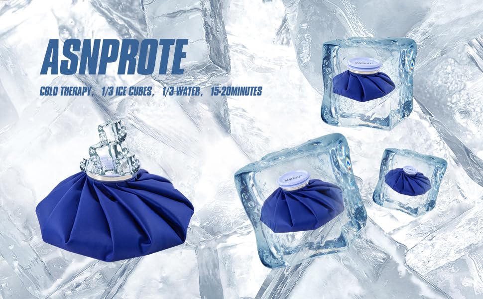 Ice Bags Ice Packs for Injuries,Reusable Ice Bags refillable Ice Pack Hot Water Bottle Hot Water Bag for Knee Head Hand Face Pain Relief,Hot Cold Compress,2Packs(9”&11”) - size: 9" & 11", style: Blue