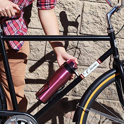 Cupture Action Bottle with Handle - Stainless Steel Vacuum-Insulated, 22 oz - color: Pink