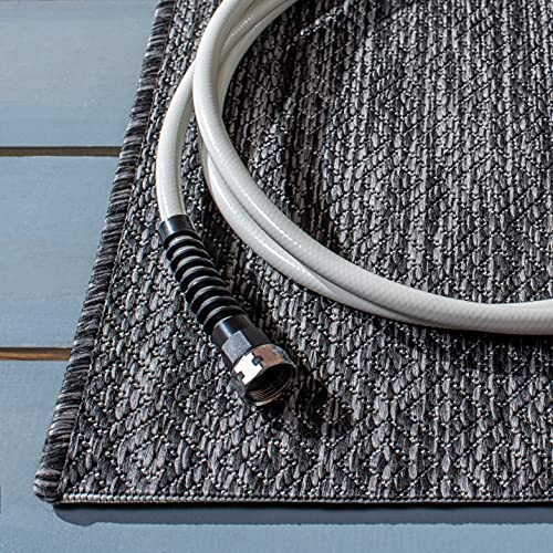SAFAVIEH Courtyard Outdoor Runner Rug 2'3"x8', Black & Grey CY8520-53722 - color: Black/Grey, size: 2'3" x 8' (Runner)