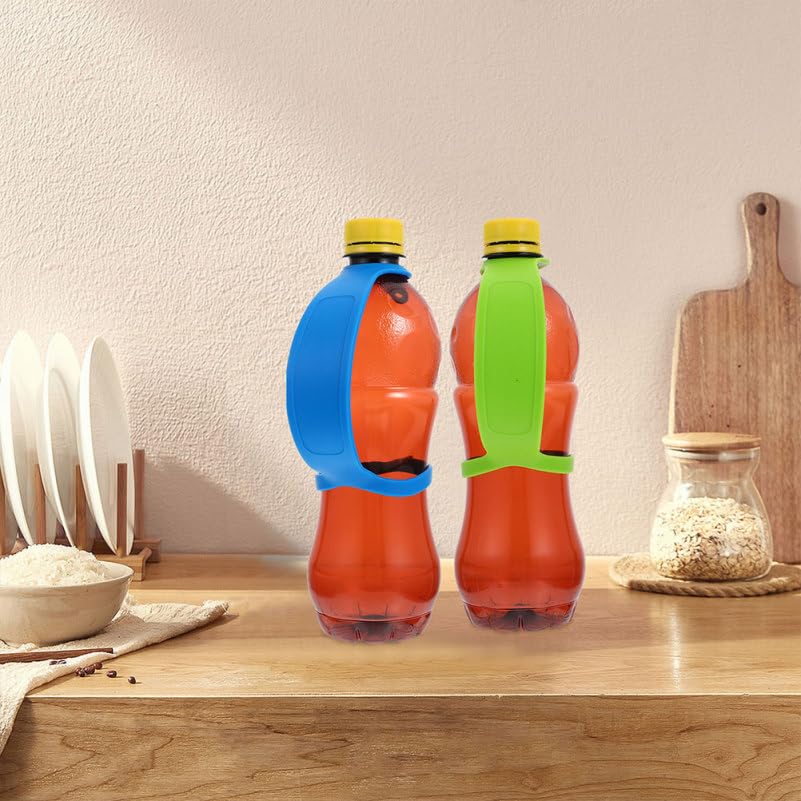 Toddmomy Water Bottle Carrier Strap Set of 8 Silicone Bottle Handles