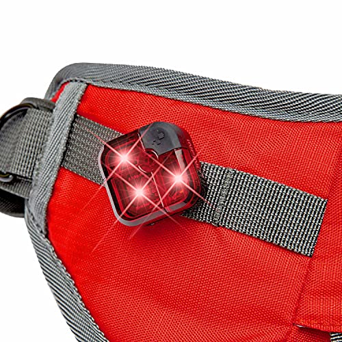 Blueberry Style Red Bumbag Waist Bag Fanny Pack for Walking Running - Built-in Poop Bag Holder, Dog Treat Pouch, Adjustable Waistband, and Bottle Holder - color: 1 Pack Waist Bag - Red