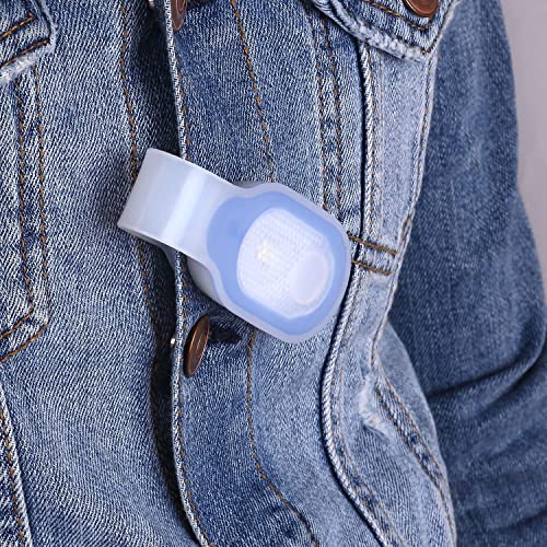 ALONEFIRE LED Flashlights Clip on Flashlight Night Safely Nursing Night Light Hands Free Strong Magnetic to Grip Clothing with a Keychain Flashlight for Walking Running Sports Outdoor Emergency - color: Yellow