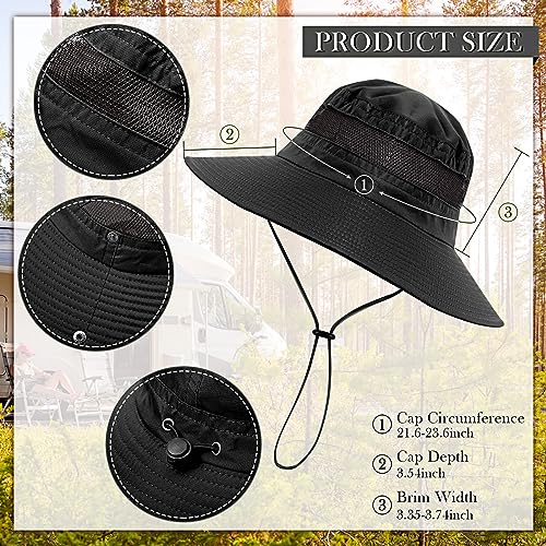 Janmercy 2 Pcs Men's Fishing Vest with Hat for Halloween Cosplay - color: Black, size: XX-Large