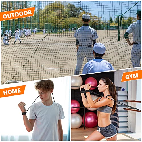 Zomiboo Baseball Bands Sports Resistance Exercise Bands - color: Black, style: 30 Lbs