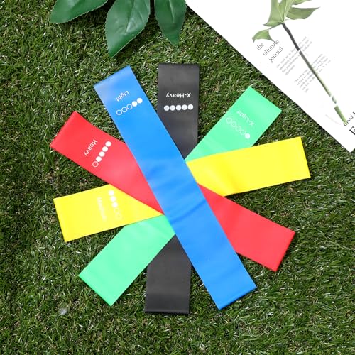 20 Pcs Resistance Bands for Women Men 10-50 Lbs 5 Different Resistance Levels Loop Exercise Bands for Leg Working Gym