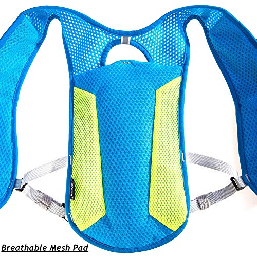 AONIJIE Running Vest Hydration Backpack 5L Unisex Trail Water Lightweight - color: Gray and No Water Bladder