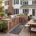 SAFAVIEH Courtyard Outdoor Runner Rug 2'3"x8', Black & Grey CY8520-53722 - color: Black/Grey, size: 2'3" x 8' (Runner)