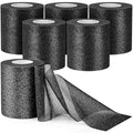 AYNAUHX Pre Wrap Prewrap Athletic Tape, 6 Pack Athletic Sports Wrap - Black - color: Black