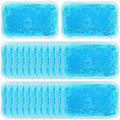 Trelaco 24 Pcs Gel Bead Ice Pack 4 x 6 Inch, Reusable Hot Cold Pack - color: Blue