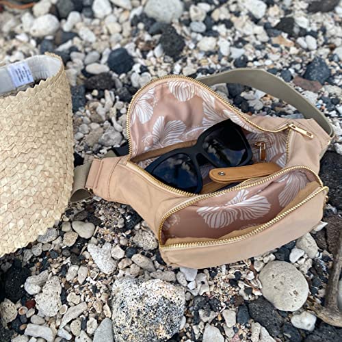 Ditty Co. - Lanikai Small Diaper Bag - Portable Changing Pad - Crossbody Bags For Women - Fanny Pack - Baby Travel Essentials (Natural Tan) - color: Natural Tan