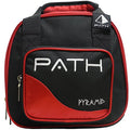 Pyramid Path Plus One Spare Tote Bowling Bag with Front Accessory Pocket - Holds One Bowling Ball and Small Accessories - color: red