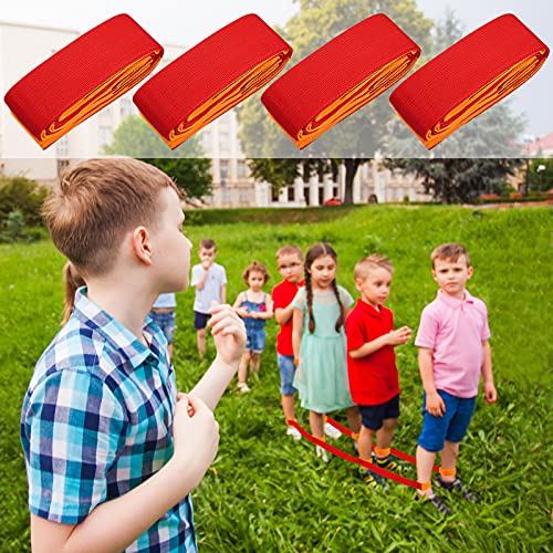 Sumind 2 Sets 4 Legged Race Bands for Kids Adults Birthday