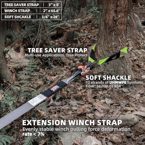 ALL-TOP Recovery Pack Pro 11in1: Water-Resist Offroad Gear Bag with Recovery Strap Kit(3), Damper, 2 Soft Shackles, SS Hitch Mount, Recovery Ring, Deflator & Gloves - color: Gray, Pro Recovery Pack