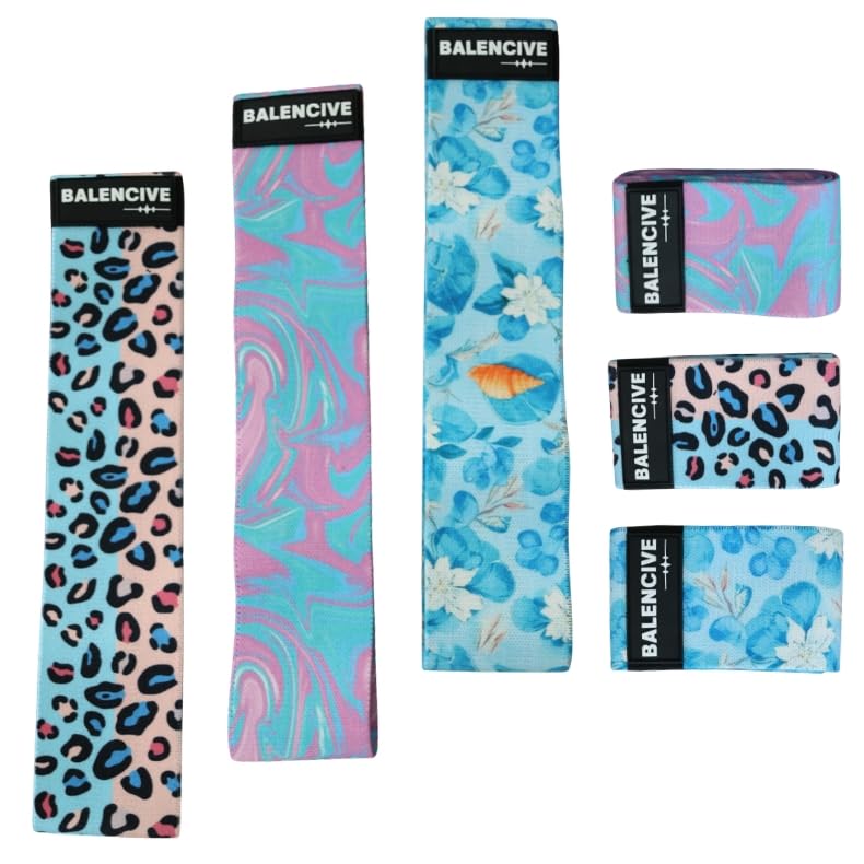 Fabric Resistance Bands Set of 3 for Hip, ARM, Glutes, Core