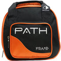 Pyramid Path Plus One Spare Tote Bowling Bag with Front Accessory Pocket - Holds One Bowling Ball and Small Accessories - color: Orange