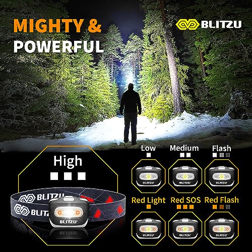 LED Headlamp, Super Bright Headlight Flashlight, Kids & Adults Outdoor Use - color: Black