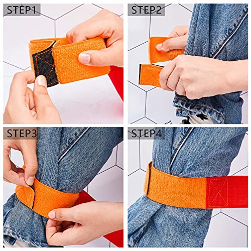 Sumind 2 Sets 4 Legged Race Bands for Kids Adults Birthday